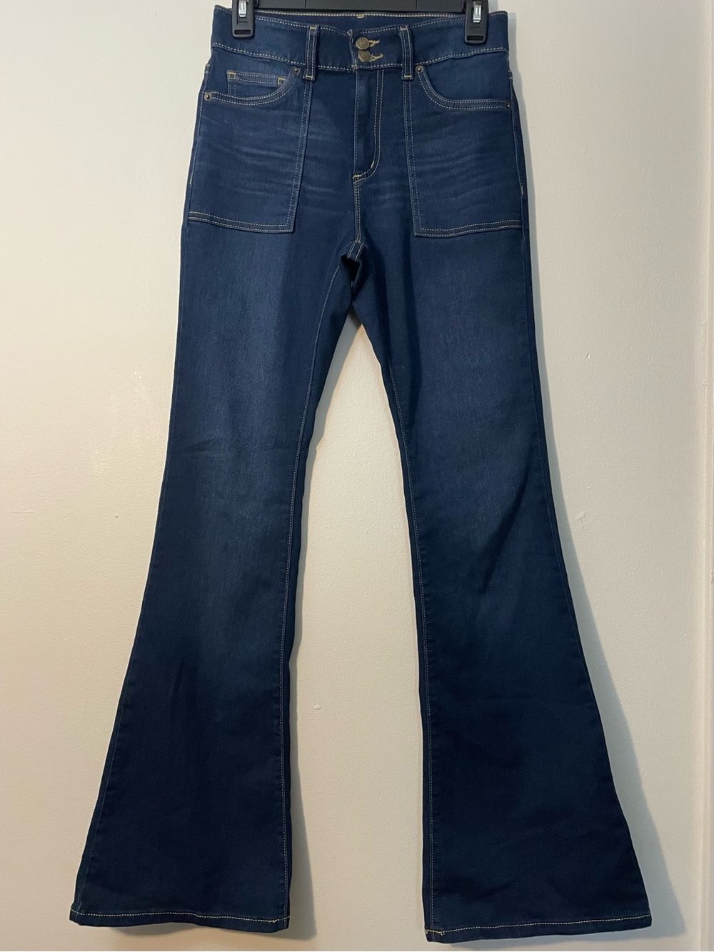 Michael Kors Women’s Selma Flare Dark Wash Stretch Blend Denim Jeans